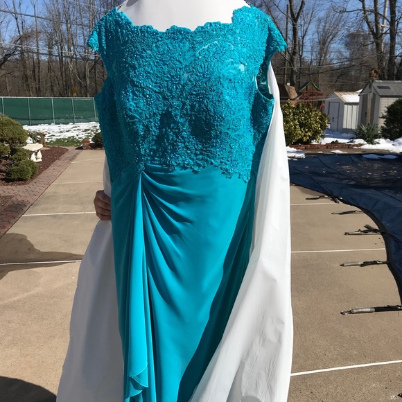 Cameron Blake Blue Dress Size 12 - Picture 2 of 3